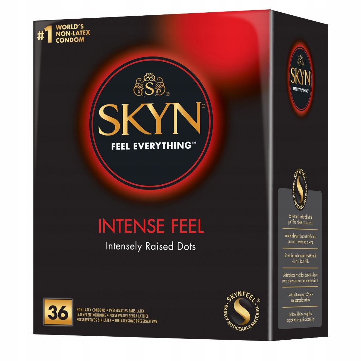 Prezerwatywy Nielateksowe Z Wypustkami Skyn Intense Feel 36 Unimil