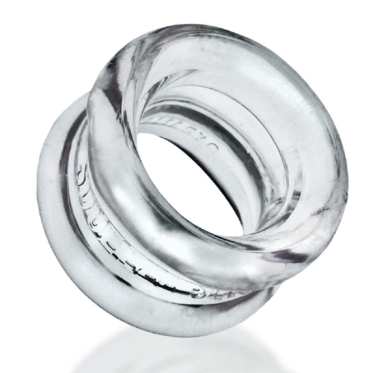 Naciagacz jąder [SIL/TPR] SQUEEZE SHORT Ballstretcher Clear Oxballs