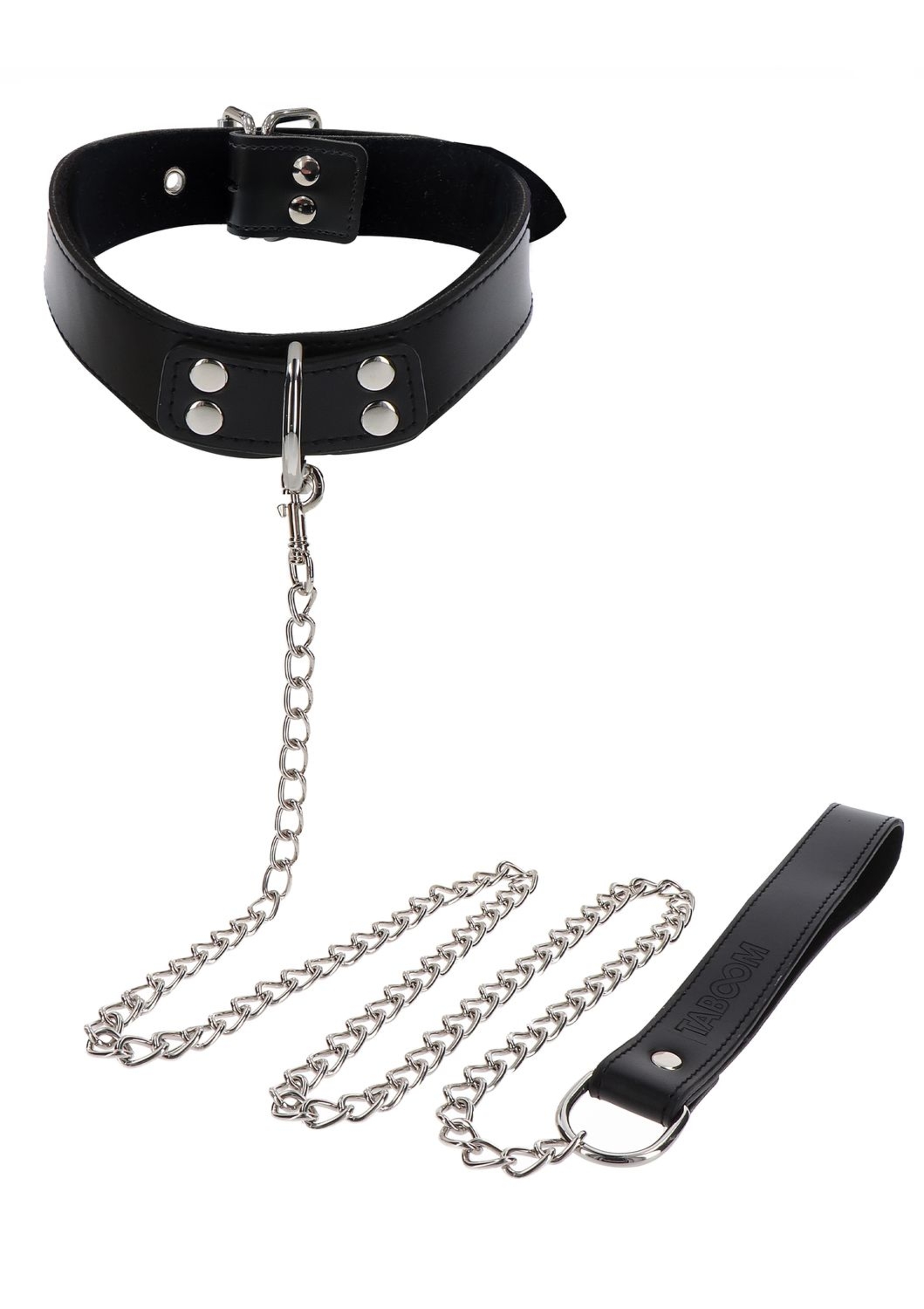 Obróżka Ze Smyczą Elegant Collar And Chain Leash Black Taboom | 100% ORYGINAŁ