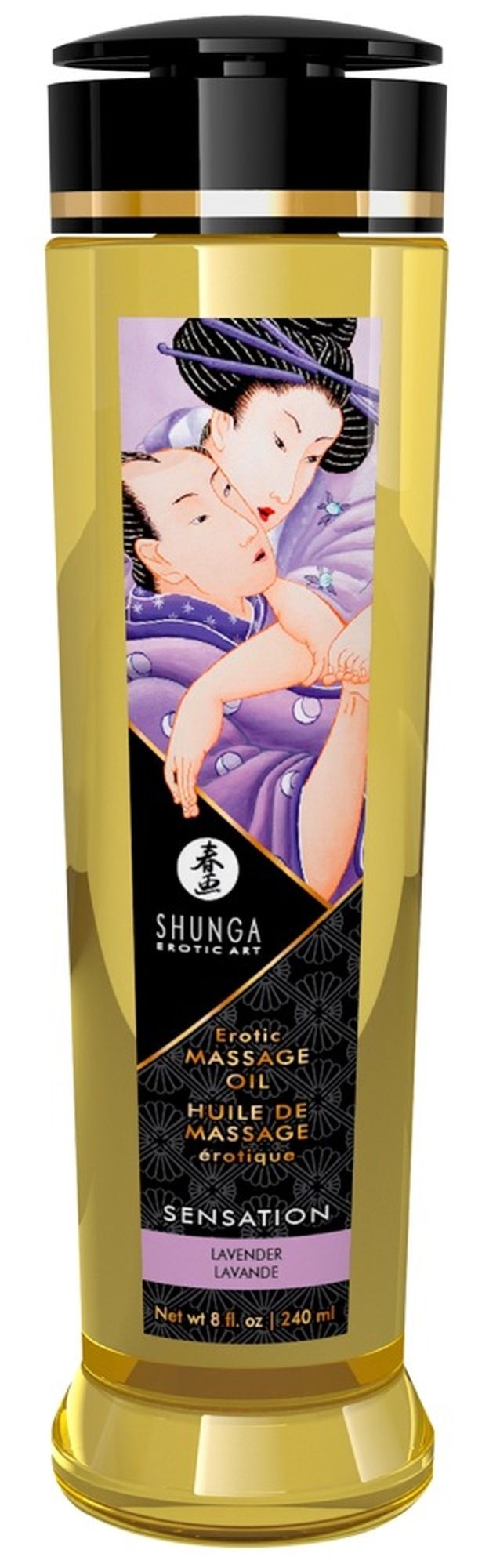 Olejek Erotic Massage Oil Sensation / Lavender 240Ml Shunga | 100% ORYGINAŁ
