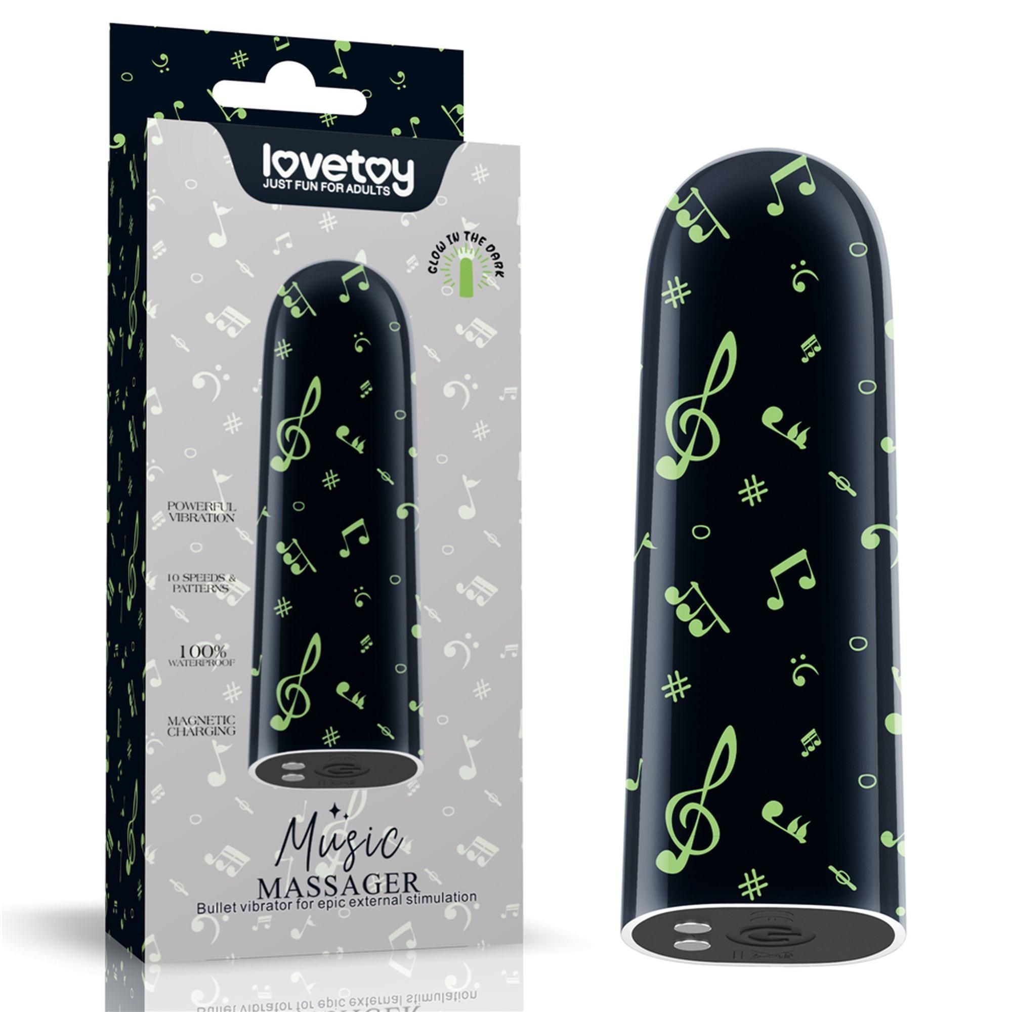 Wibrator Rechargeable Glow-in-the-dark Music Massager Lovetoy
