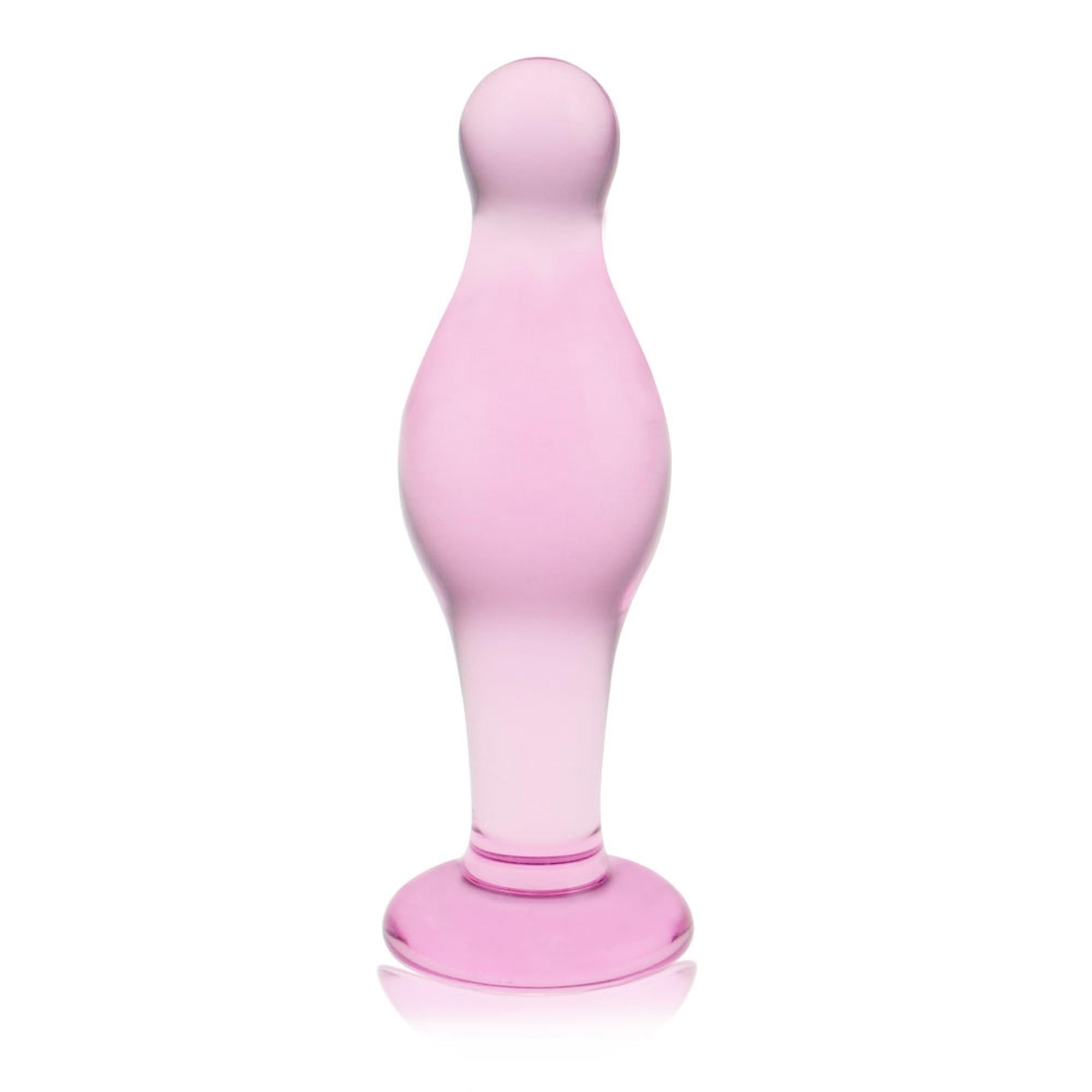Szklany Korek Analny Glass Romance Lovetoy 11,4 Cm Różowy