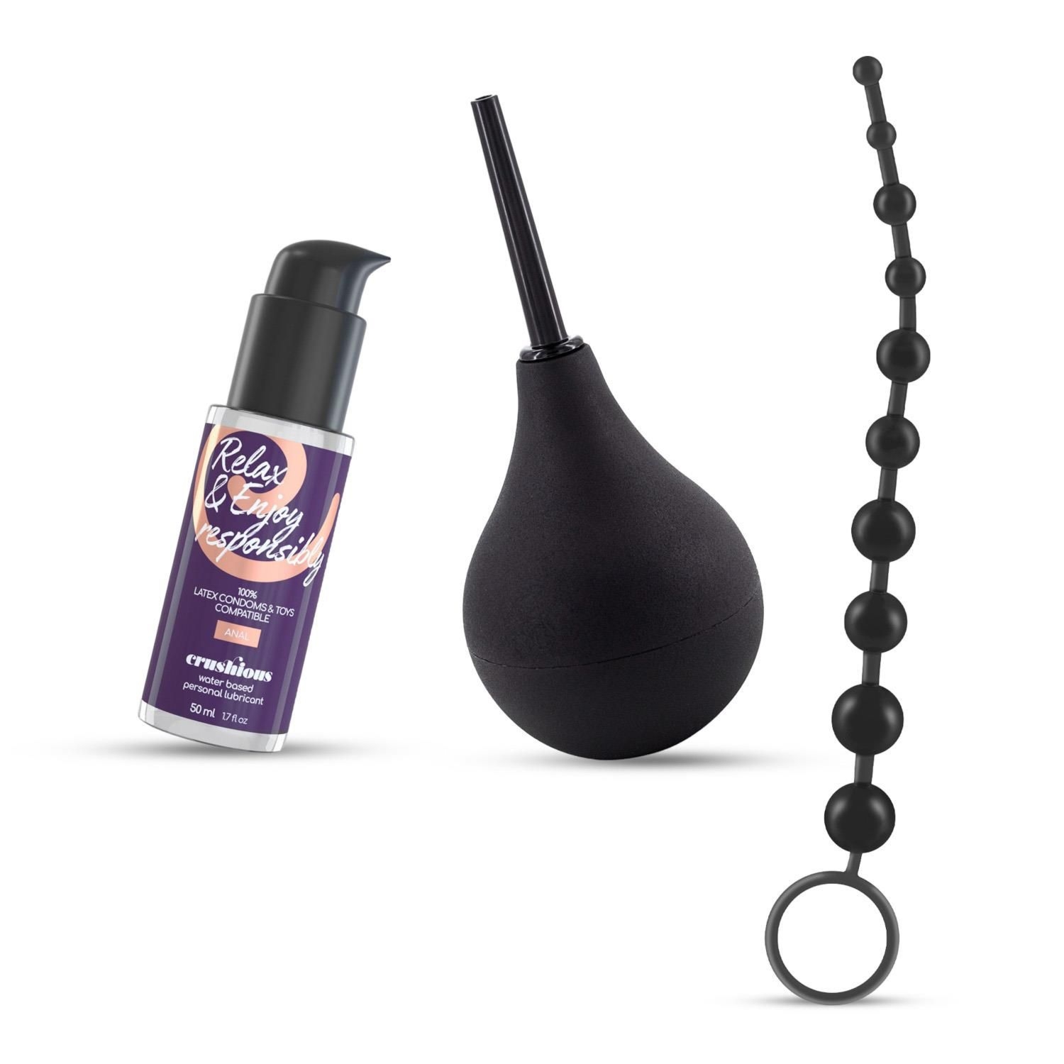 Lubrykant WodnyGruszka i Koraliki Analne Anal Thrill Anal Douche 90ml With Anal 50ml And 10 Bead Ana | 100% ORYGINAŁ