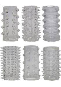 Zestaw Nasadek na Penisa Red Roses 6 szt. | 100% ORYGINAŁ