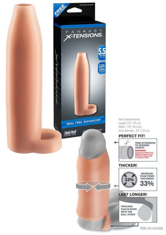 Nasadka Pogrubiająca na Penisa z Opaską na Jądra | 100% ORYGINAŁ