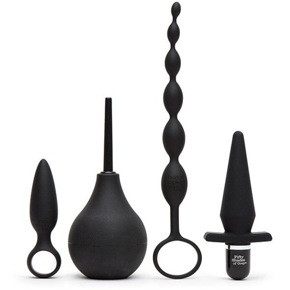 Zestaw akcesoriów - Fifty Shades of Grey Pleasure Overload Starter Anal Kit | 100% ORYGINAŁ