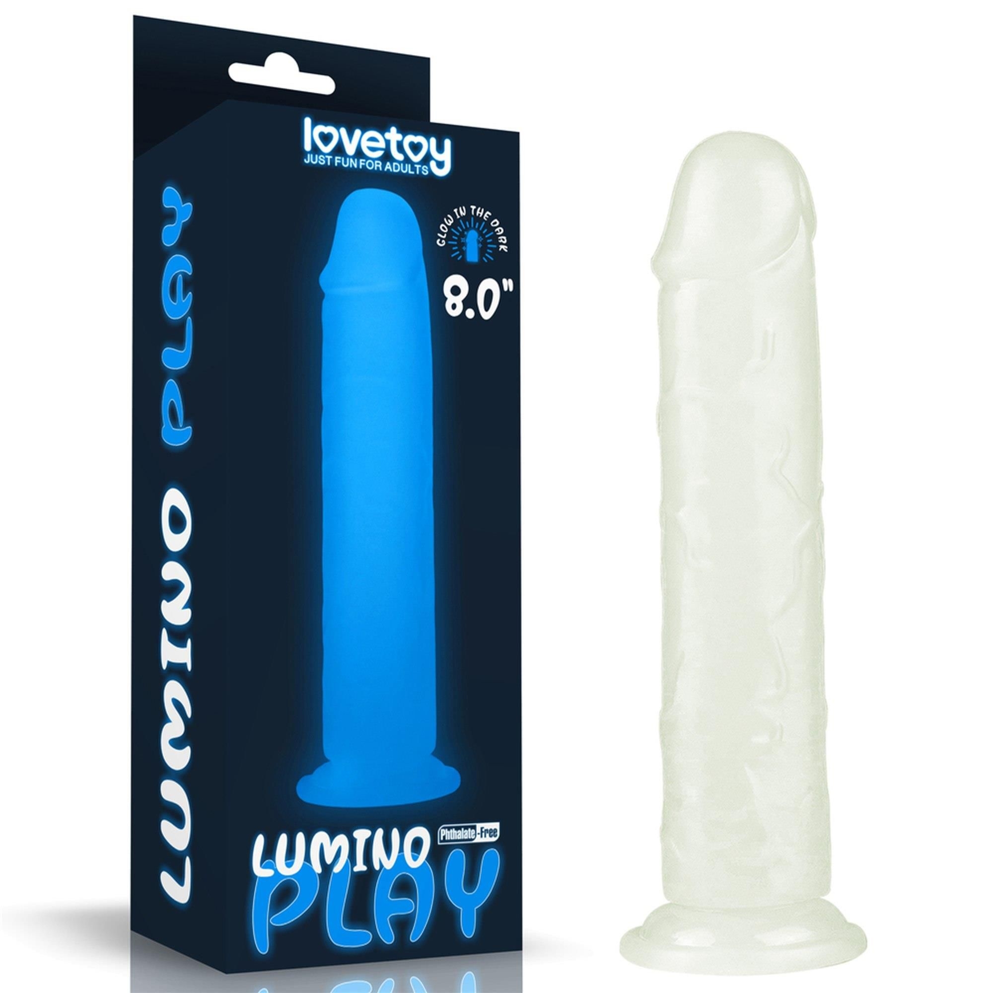 Dildo z Przyssawką Lumino Play Lovetoy 20,3 Cm | 100% ORYGINAŁ| DYSKRETNA PRZESYŁKA