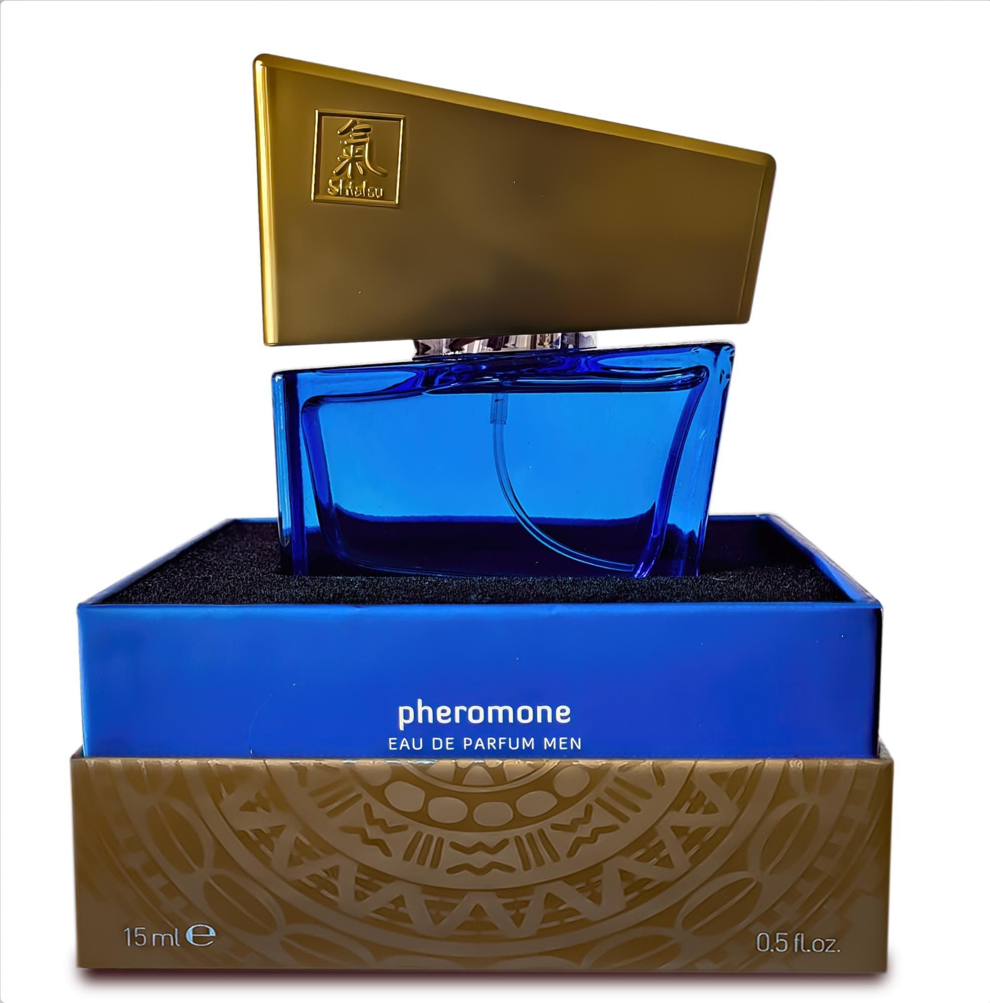Perfumy Z Feromonami Shiatsu Fragrance Man Dark Blue Hot 15 ml