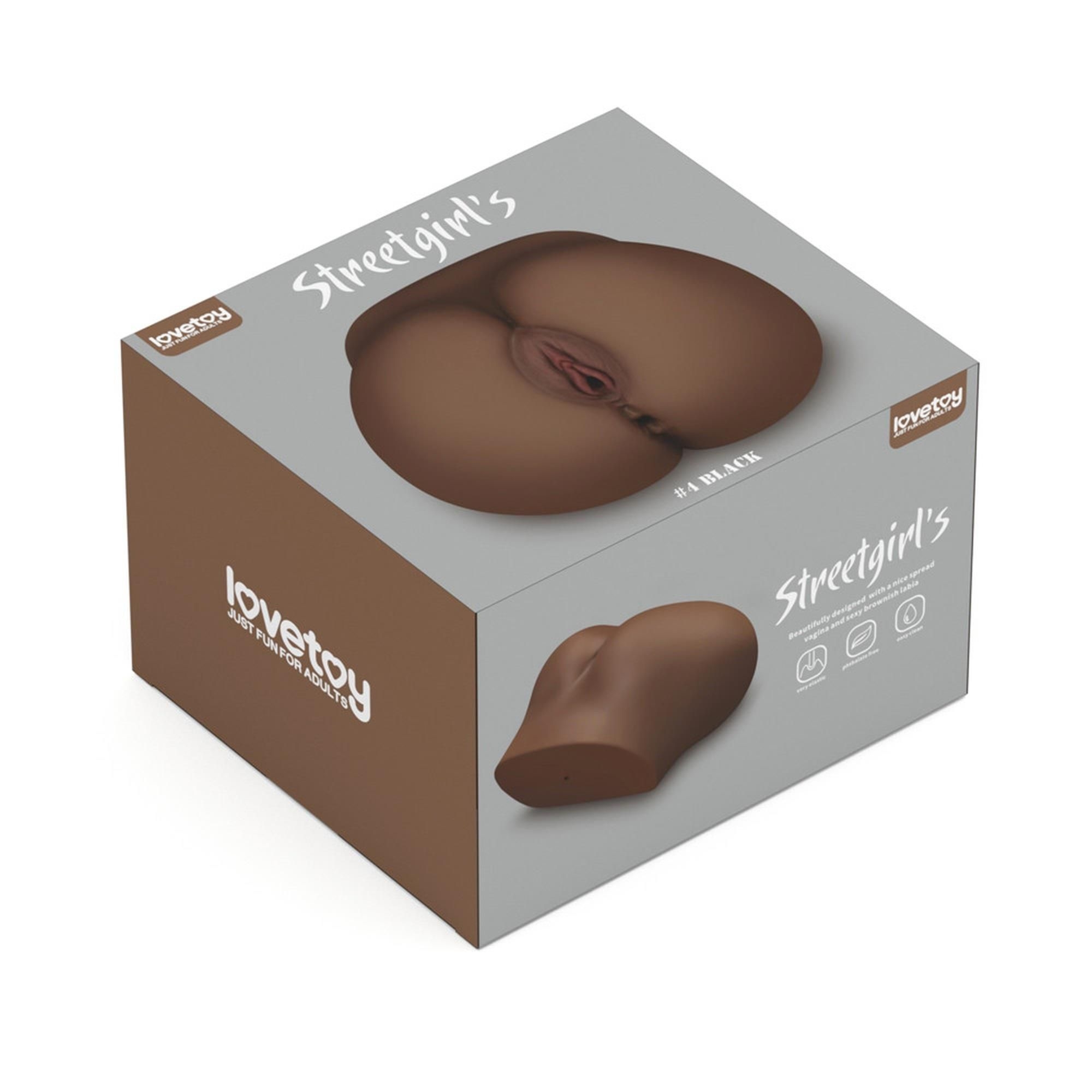 Masturbator Wagina Streetgirl's #4 Lovetoy Czarny | 100% ORYGINAŁ| DYSKRETNA PRZESYŁKA
