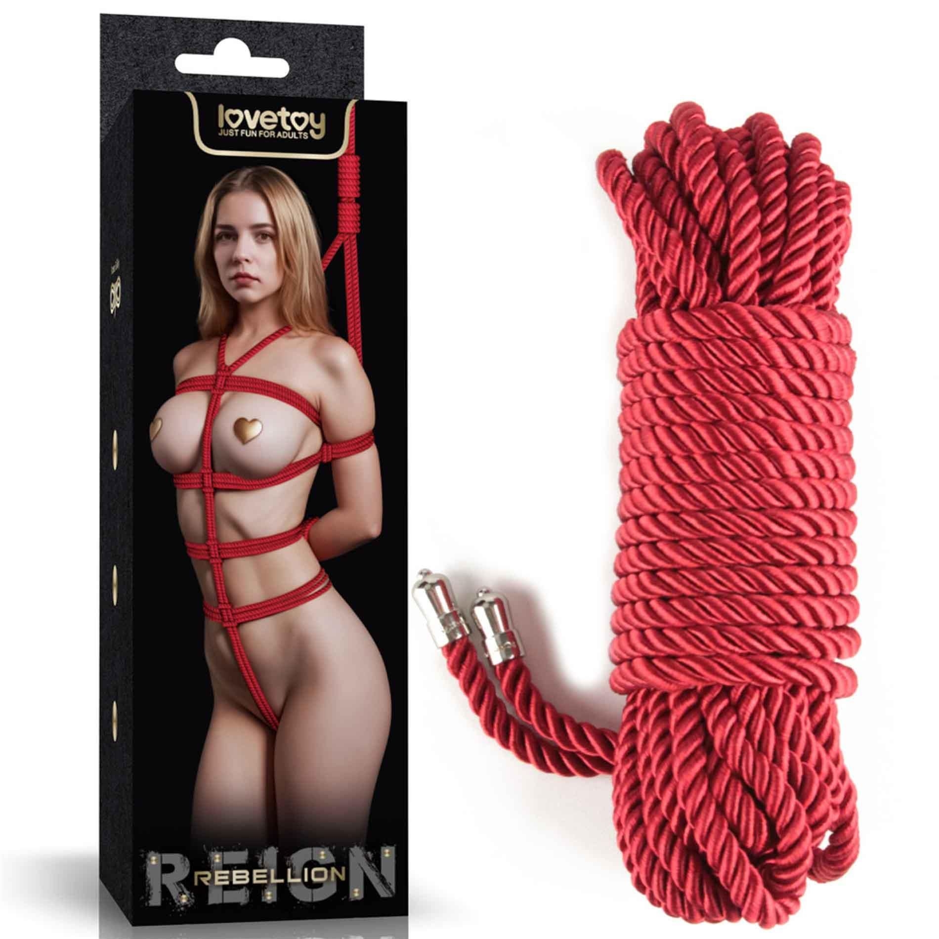 Lina Bondage Rebellion Reign Crimson Silky Bondage Rope Lovetoy | 100% ORYGINAŁ| DYSKRETNA PRZESYŁKA