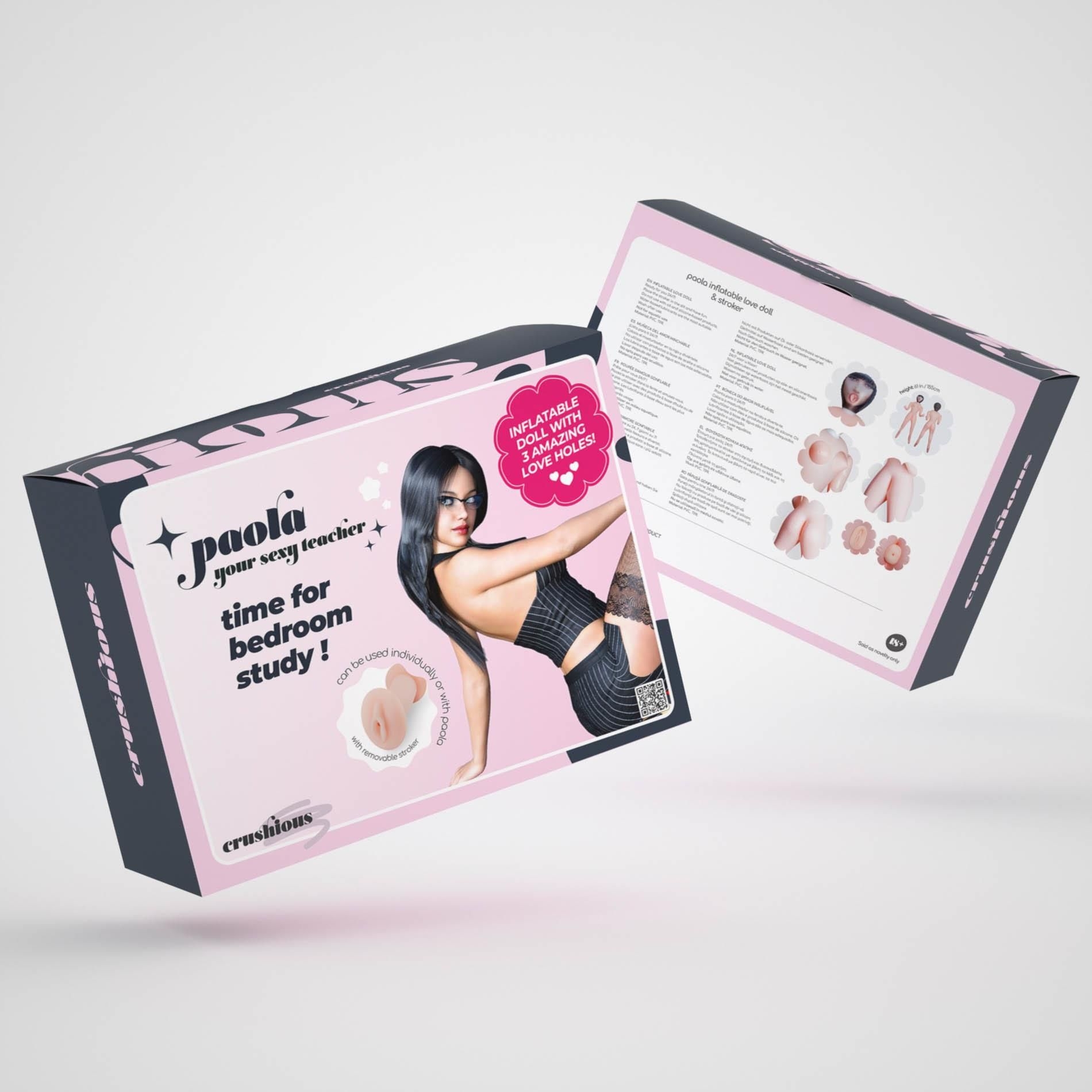 Dmuchana Lalka Miłości Paola The Teacher Inflatable With Stroker Crushious | 100% ORYGINAŁ