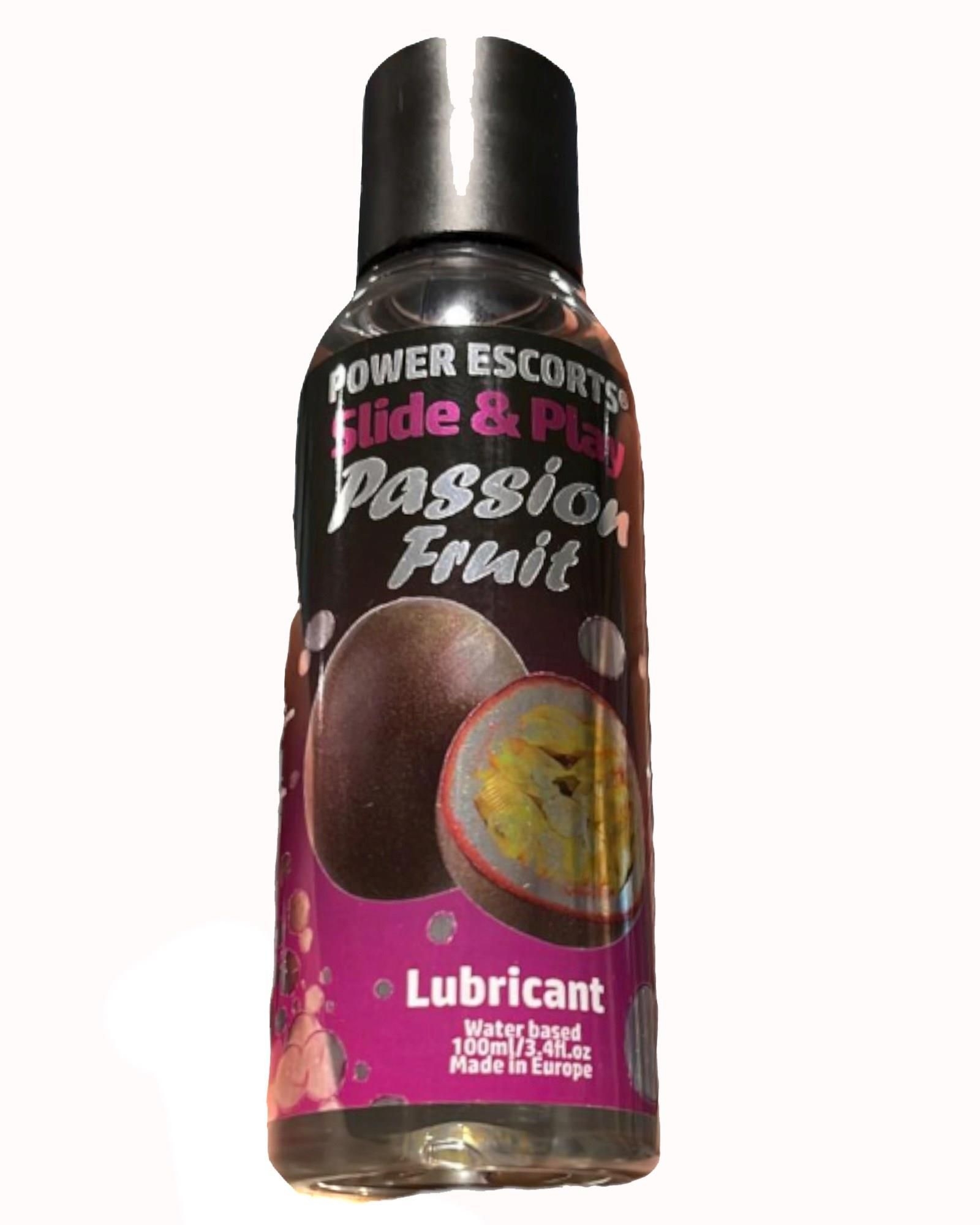 Lubrykant Smakowy Marakuja (Passion Fruit) Slide & Play Power Escorts 100 ml