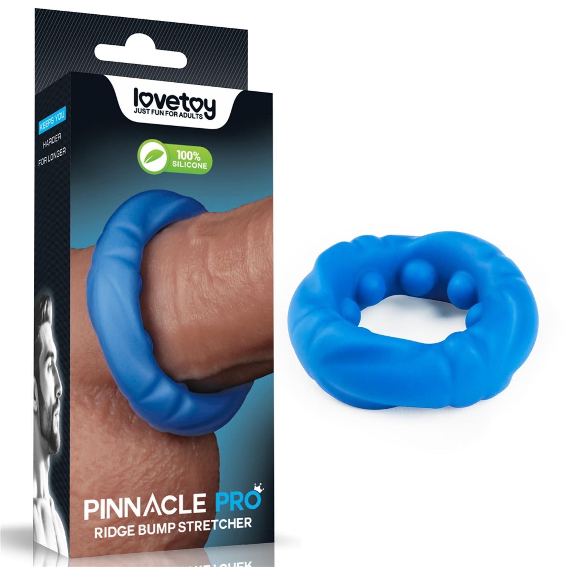 Pierścień Erekcyjny Pinnacle Pro Ridge Bump Stretcher Lovetoy | 100% ORYGINAŁ