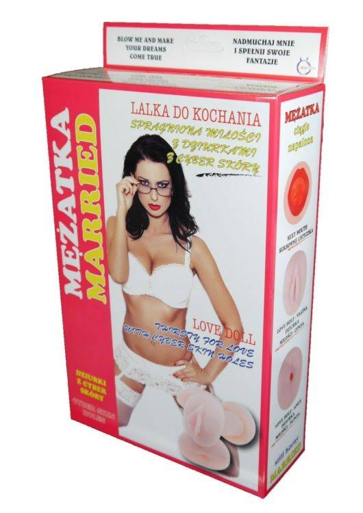 Dmuchana Lalka Mężatka 3 Otwory
