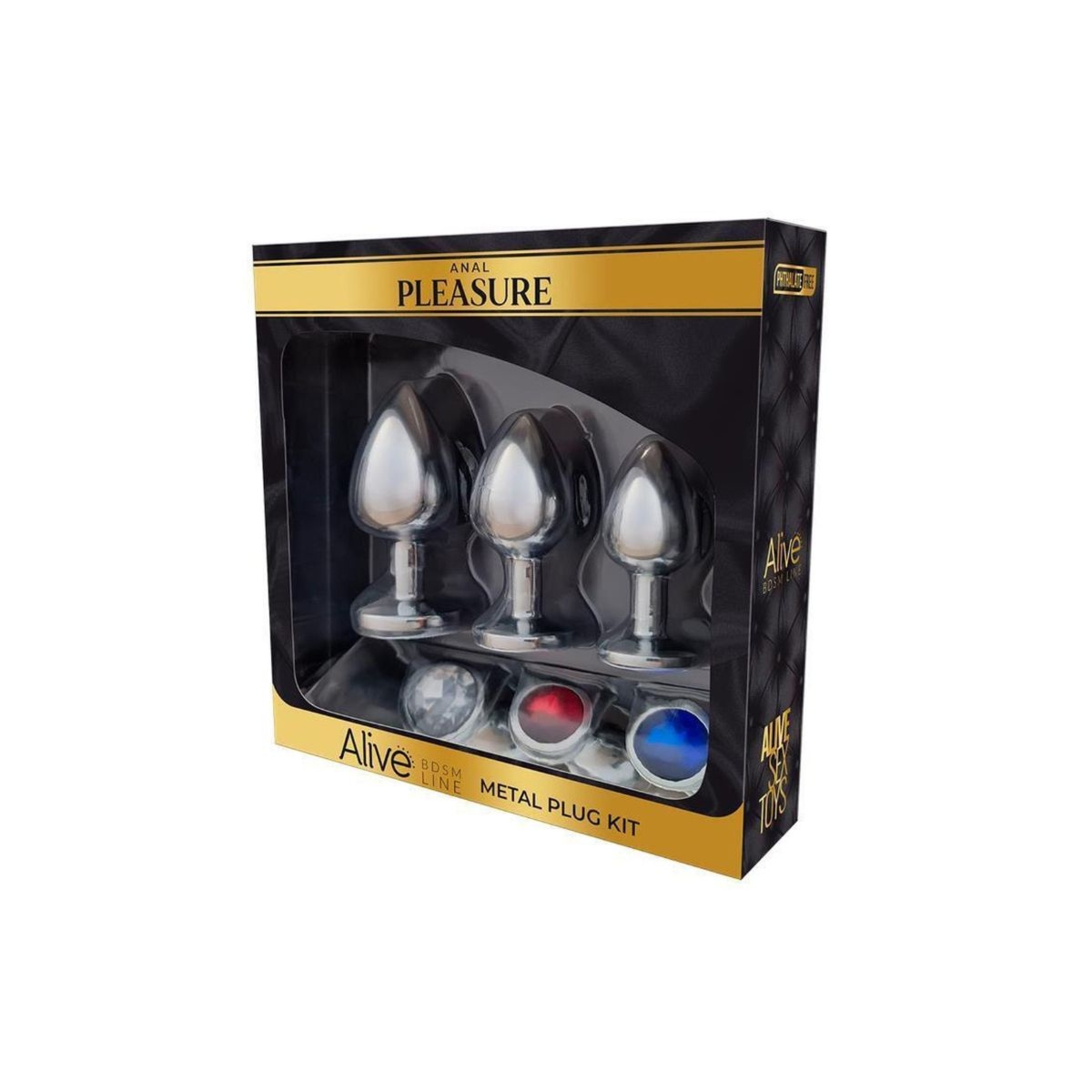 Korek Analny Anal Pleasure Metal Plug Kit Alive