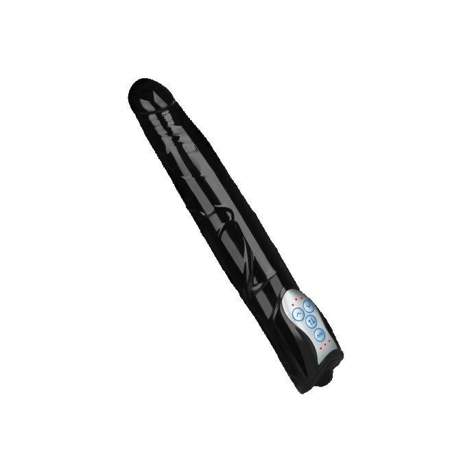 Wibrator Long John Ruch Posuwisty Czarny