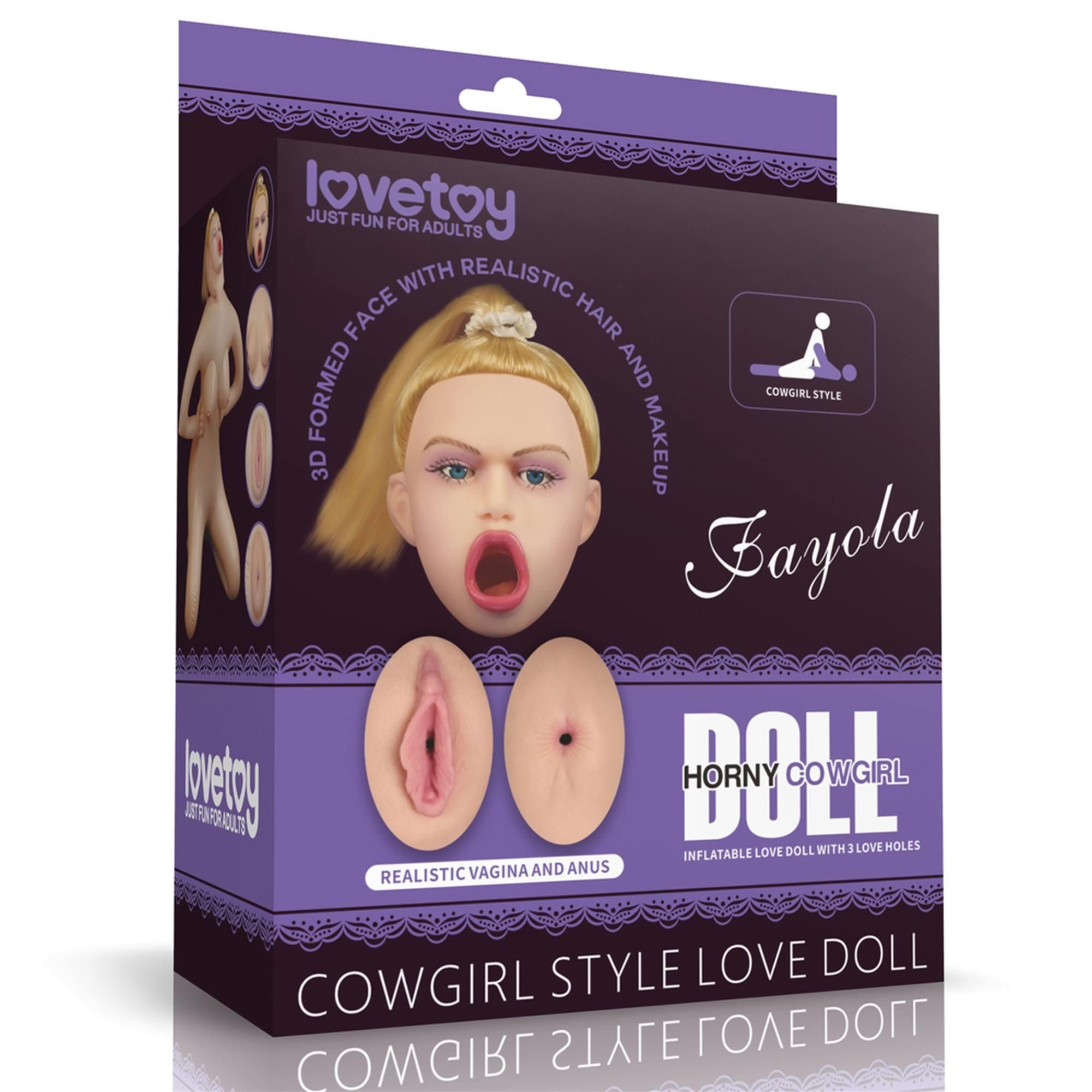 Dmuchana Lalka Miłości Cowgirl Lovetoy | 100% ORYGINAŁ| DYSKRETNA PRZESYŁKA