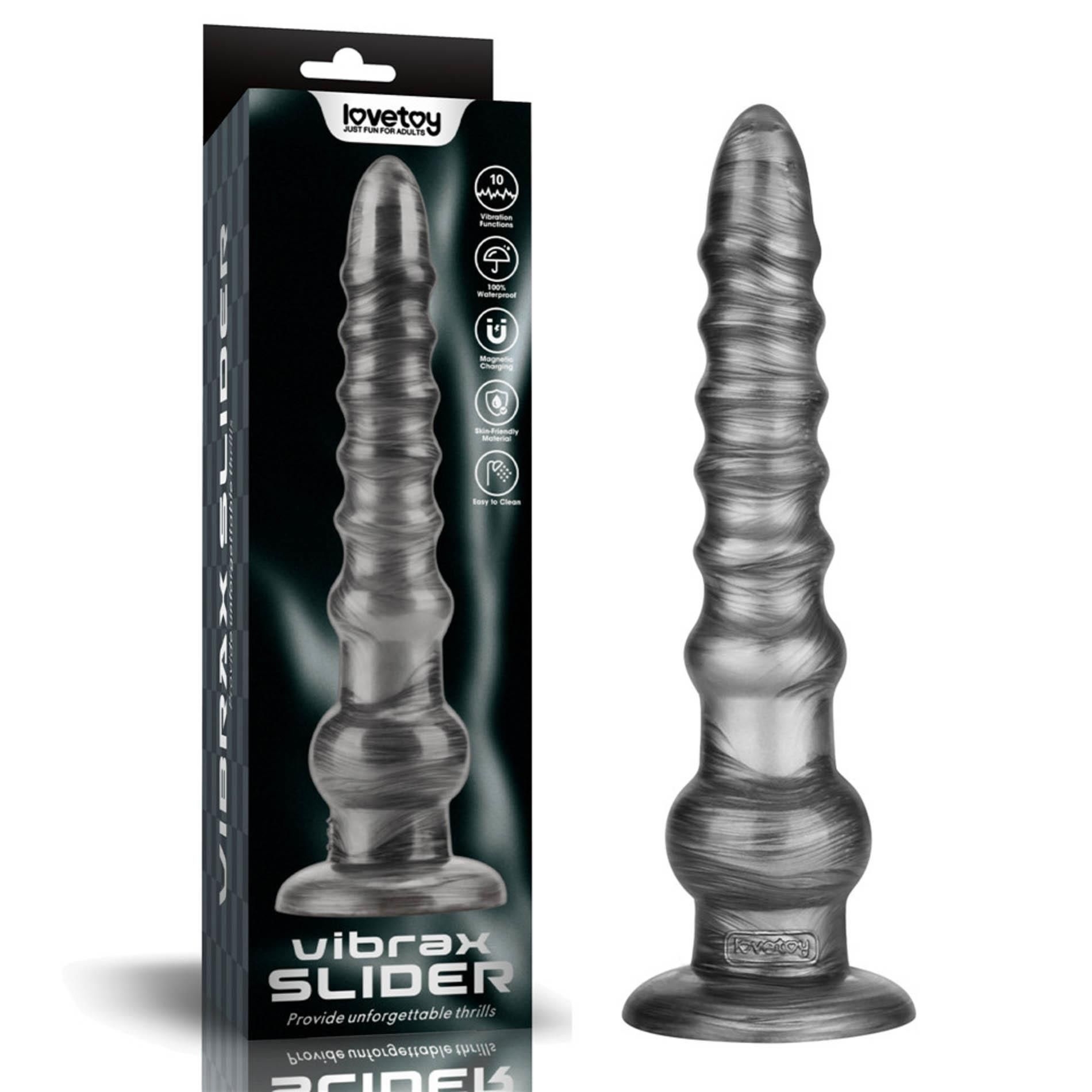 Wibrator Analny King Sized Vibrax Slider Lovetoy Wibrujący 31,8 Cm