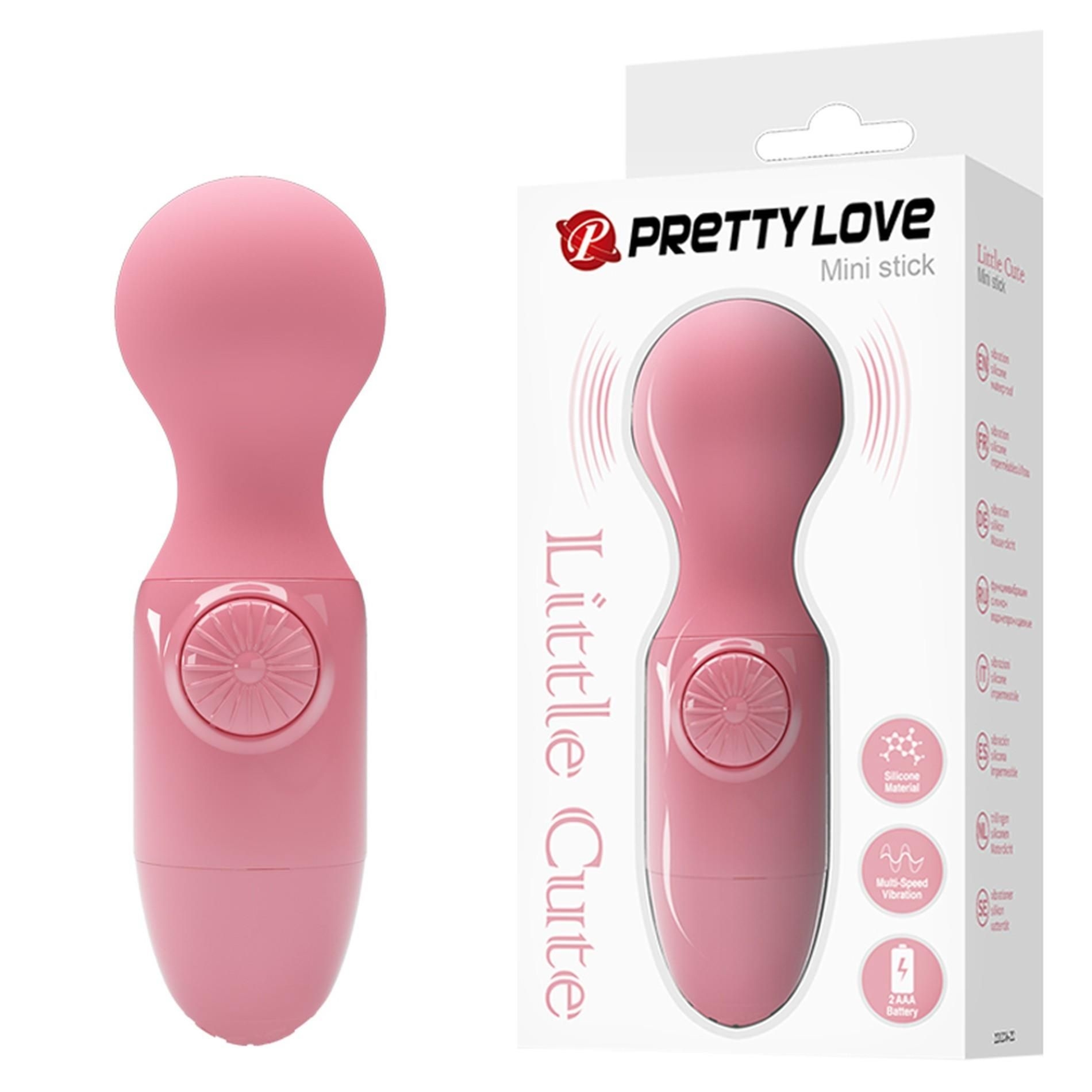 Wibrator Mini Stick Pink Pretty Love Różowy | 100% ORYGINAŁ