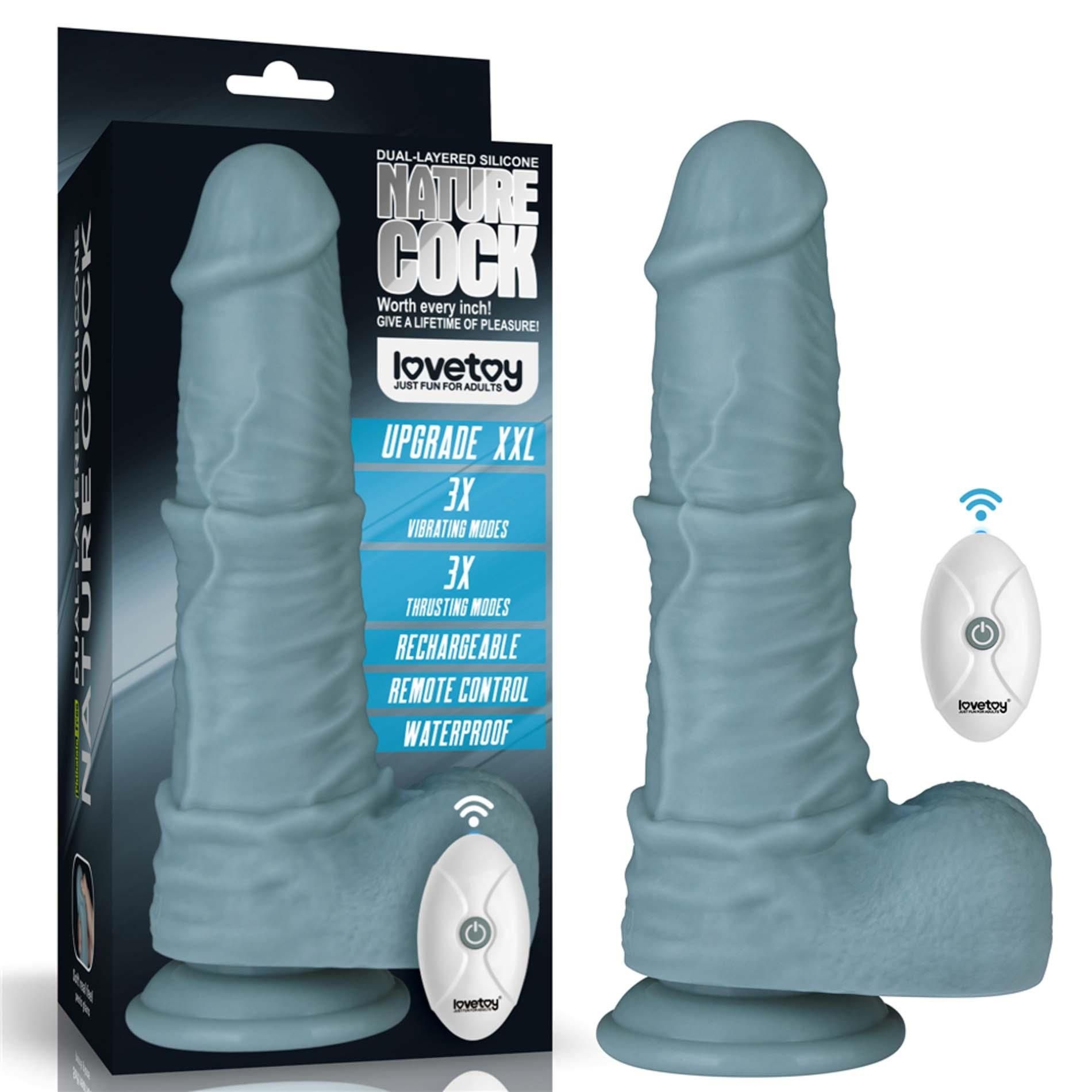 Realistyczny Wibrator Silikonowy Rechargeable Thrusting And Silicone