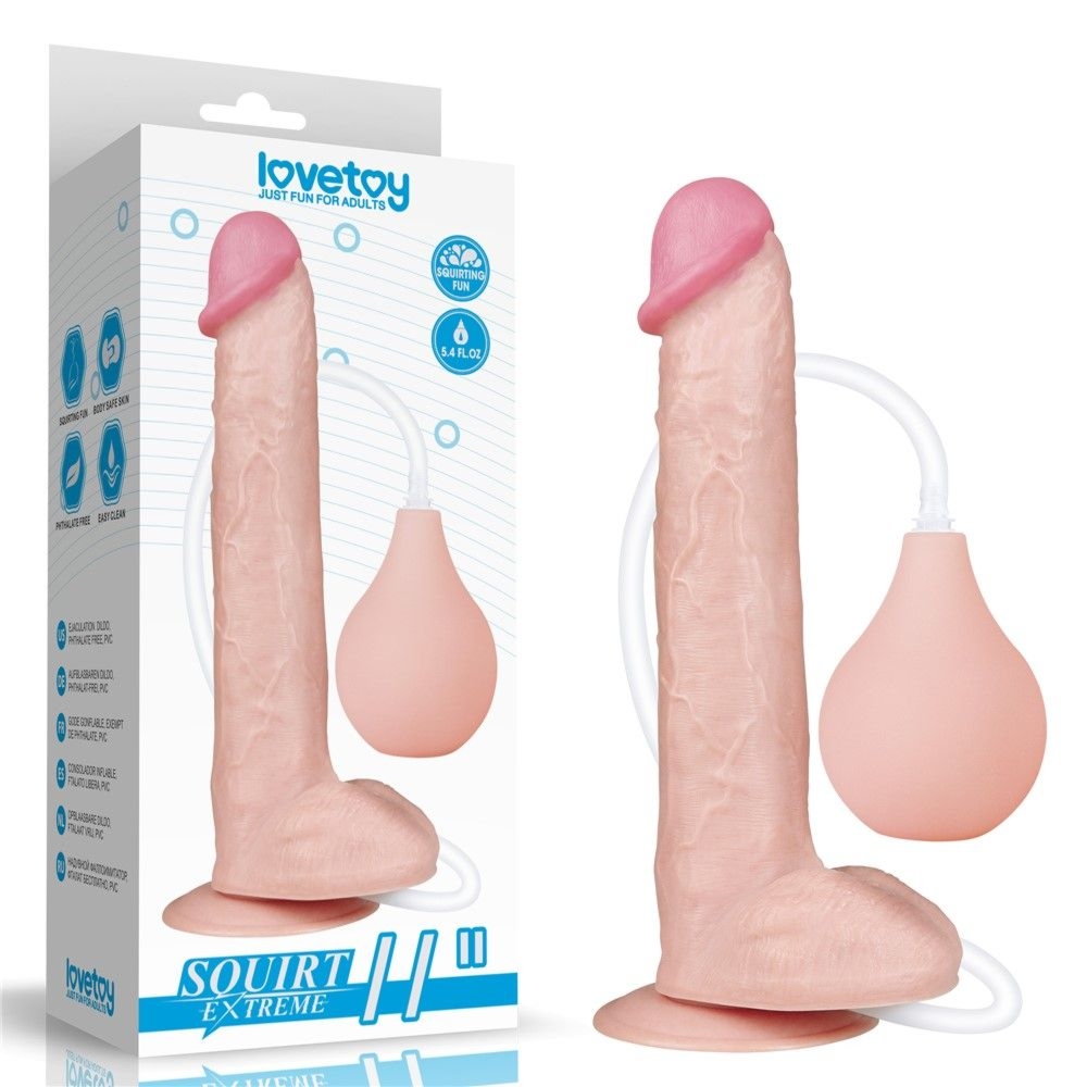 Penis z Wytryskiem Dildo Duże 28cm Cielisty | 100% ORYGINAŁ| DYSKRETNA PRZESYŁKA