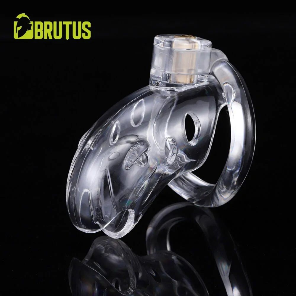 Pas cnoty Shark Cage Chastity Cage Clear Brutus