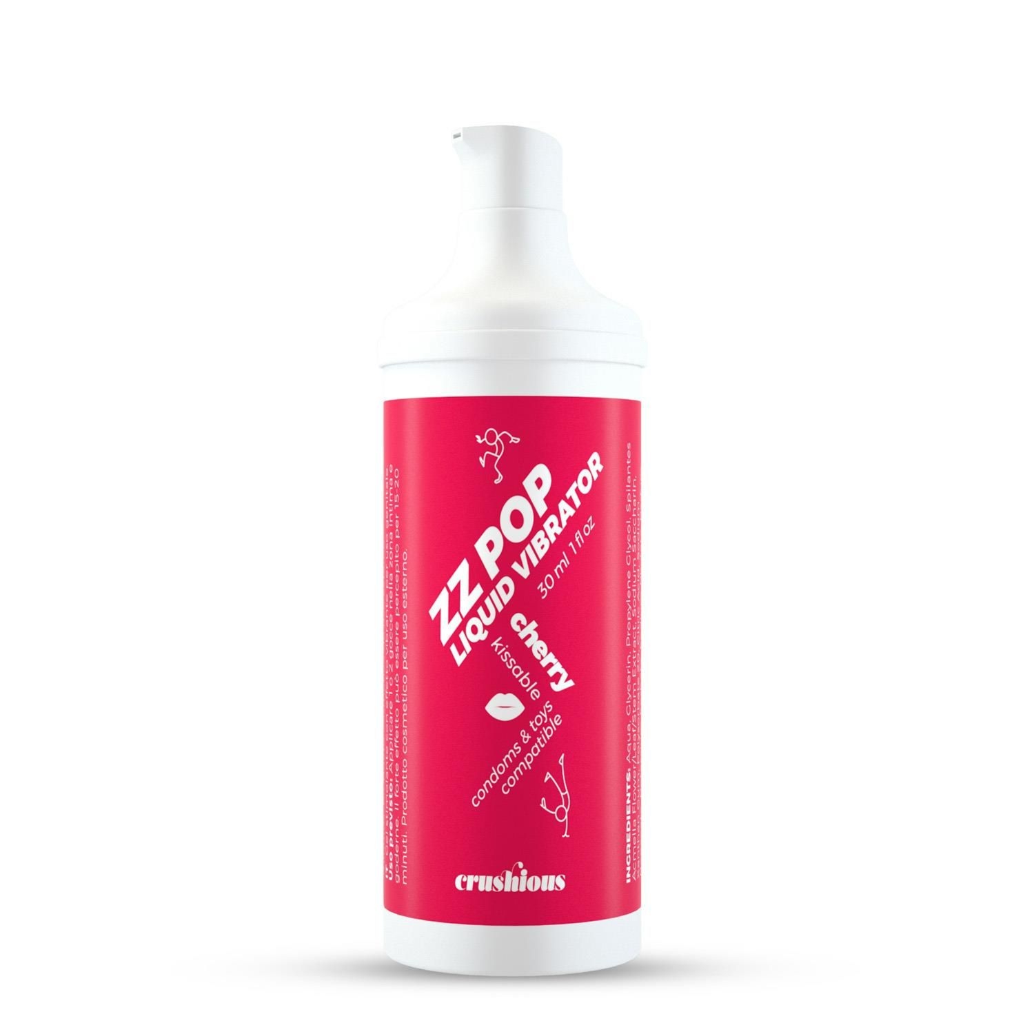 Żel Wibrator Zz Pop Liquid Cherry Aroma 30ml Crushious 30 Ml | 100% ORYGINAŁ