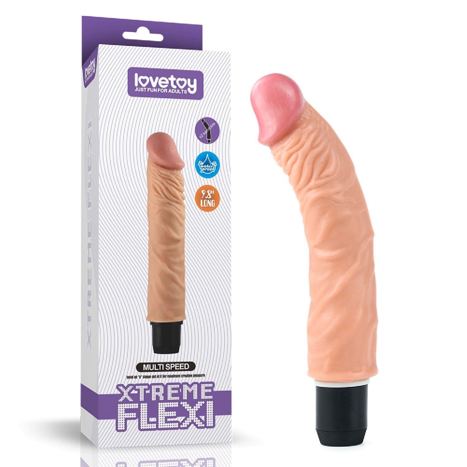 Realistyczny Wibrator Xtreme Flexi Lovetoy 24,1 Cm