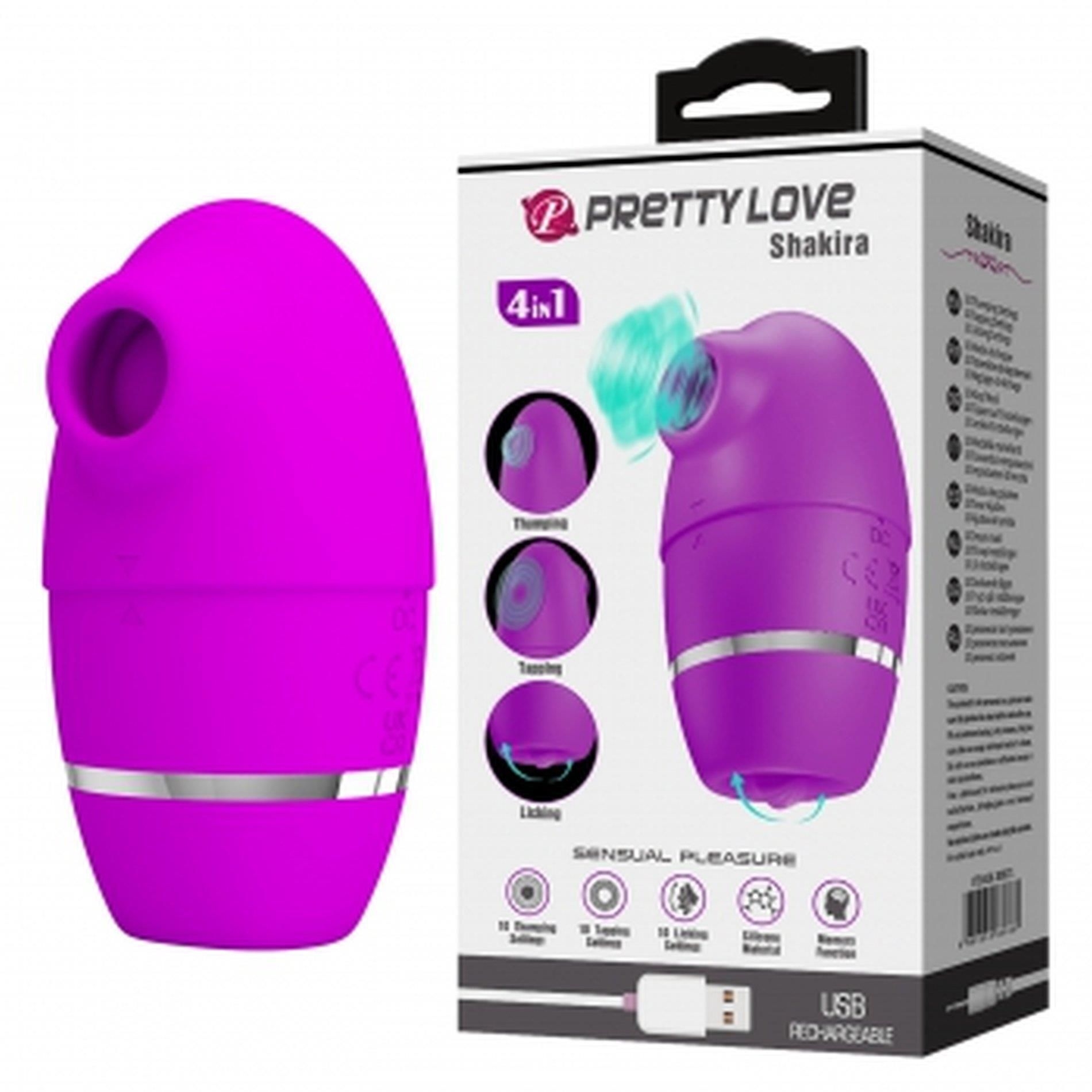 Stymulator Łechtaczki Silikon Shakira Pretty Love Ładowany USB | 100% ORYGINAŁ| DYSKRETNA PRZESYŁKA