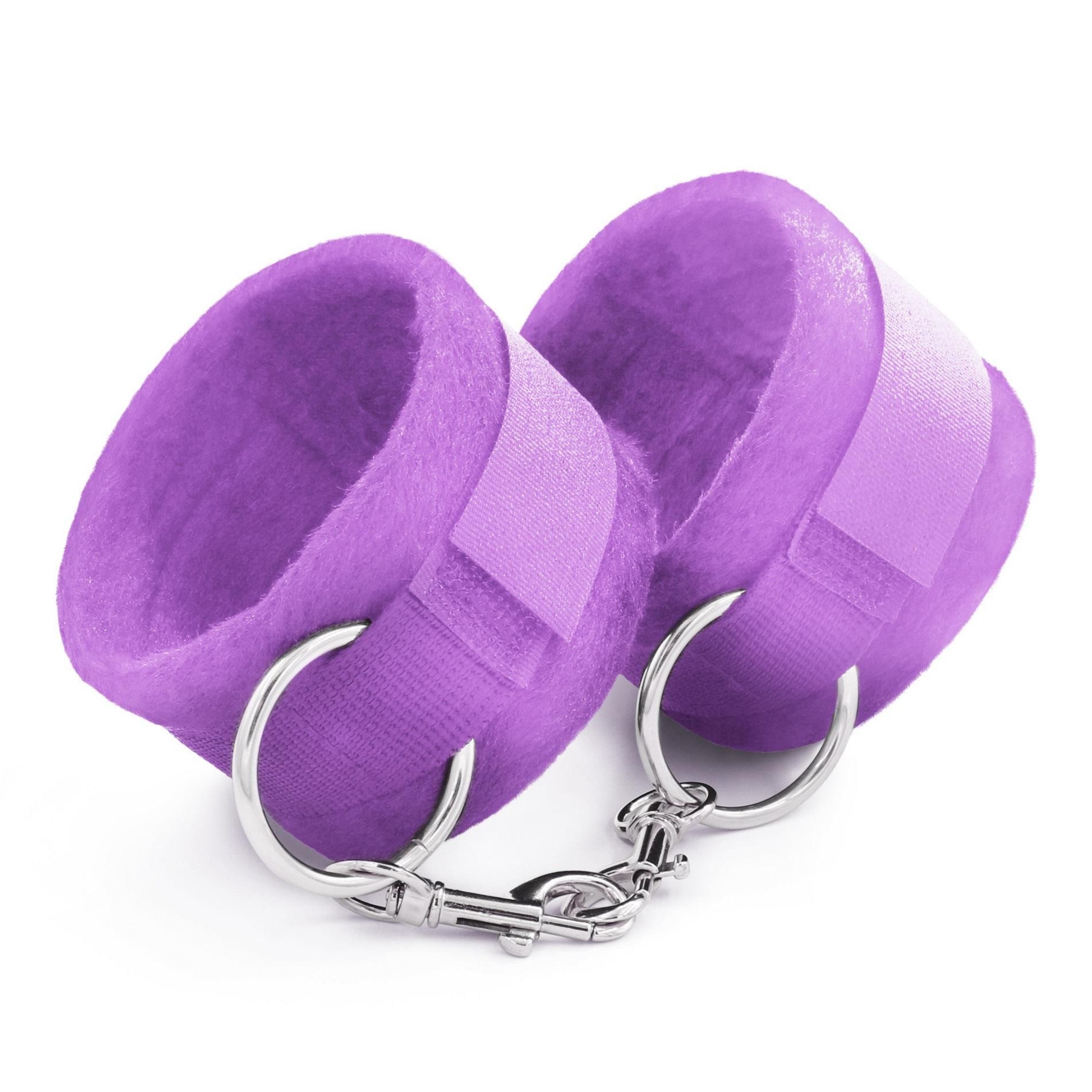 Kajdanki Bdsm Tough Love Velcro Handcuffs With Extra 40cm Chain Purple Crus | 100% ORYGINAŁ
