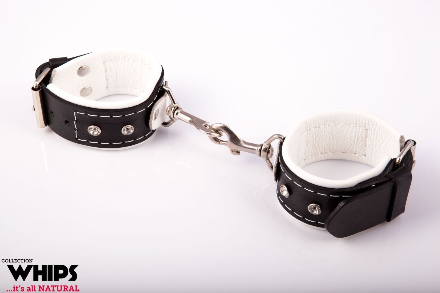 Kajdanki Damskie z Karabińczykami Białe