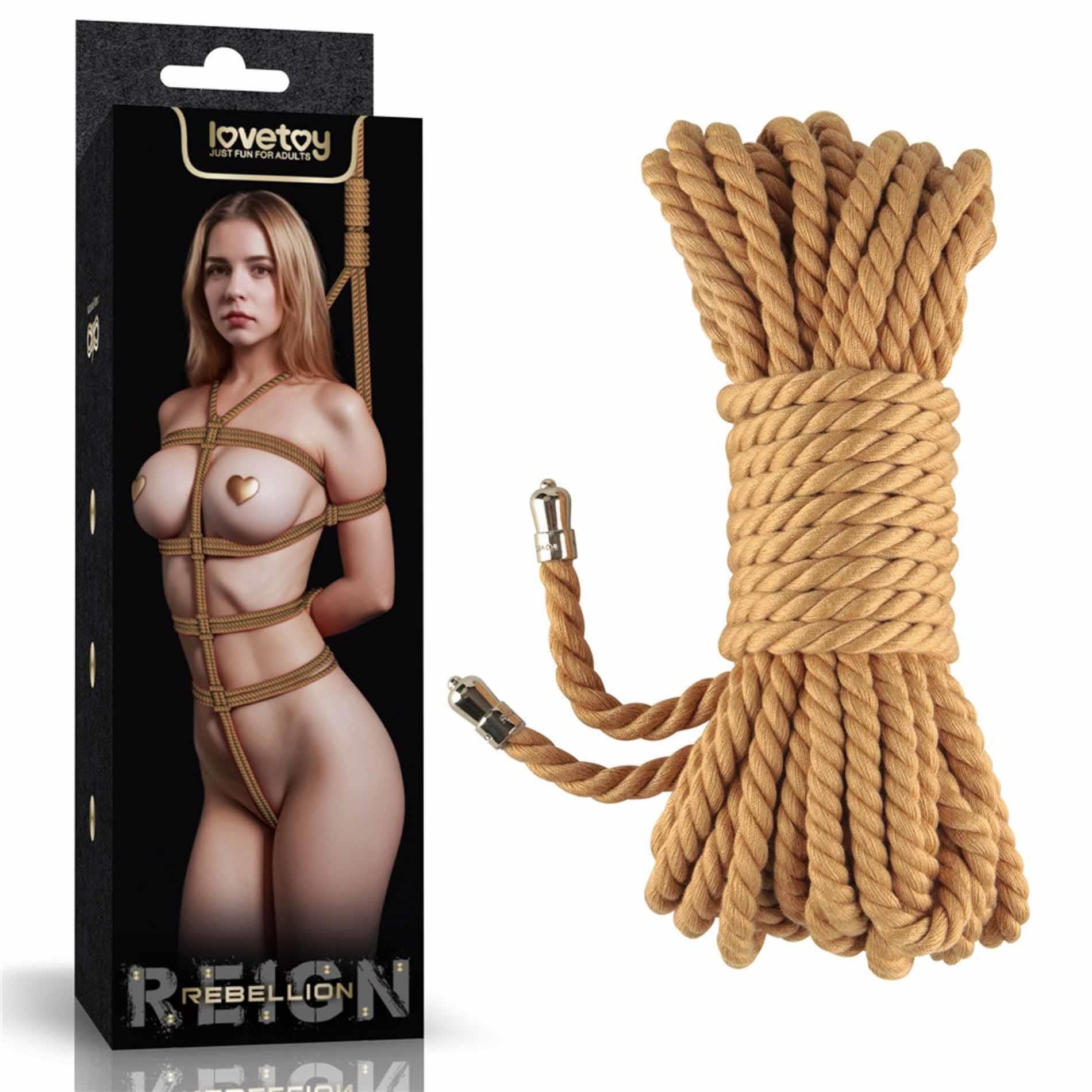 Lina Bondage Rebellion Reign Natural Knot Bondage Rope Lovetoy | 100% ORYGINAŁ| DYSKRETNA PRZESYŁKA