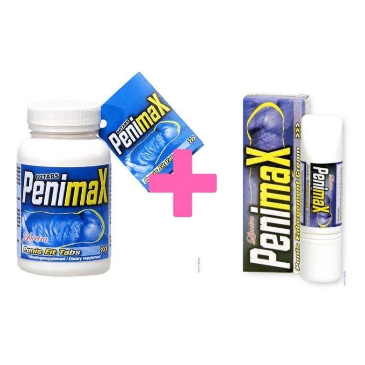 Mega Zestaw dla Mężczyzn PeniMax 60 kaps. + PeniMax Krem 50ml