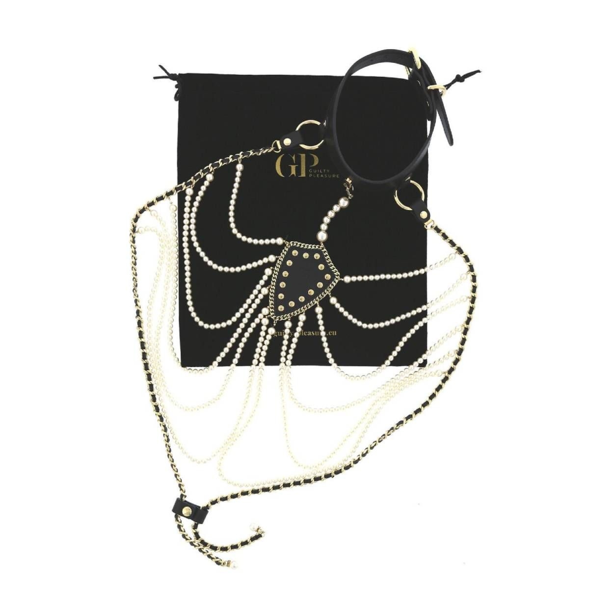 Obroża z perłami BDSM Pearl Pleasure Collar Guilty Pleasure