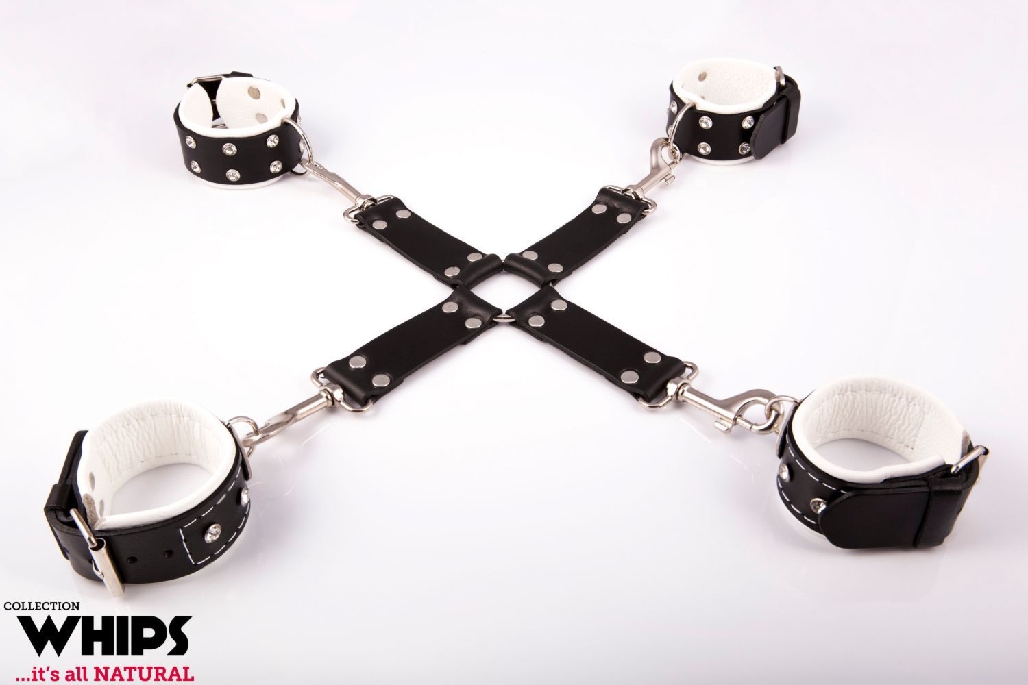 Skórzany Krzyżak Damski Biały | 100% ORYGINAŁ