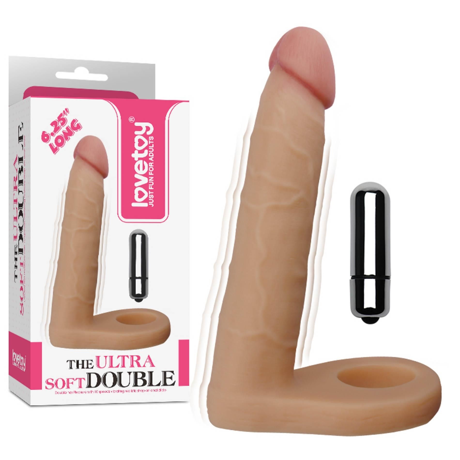Realistyczny Wibrator The Ultra Soft Double-vibrating Lovetoy Wibrujący