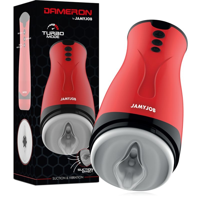 Masturbator JamyJob Dameron z Wibracjami i Ssaniem