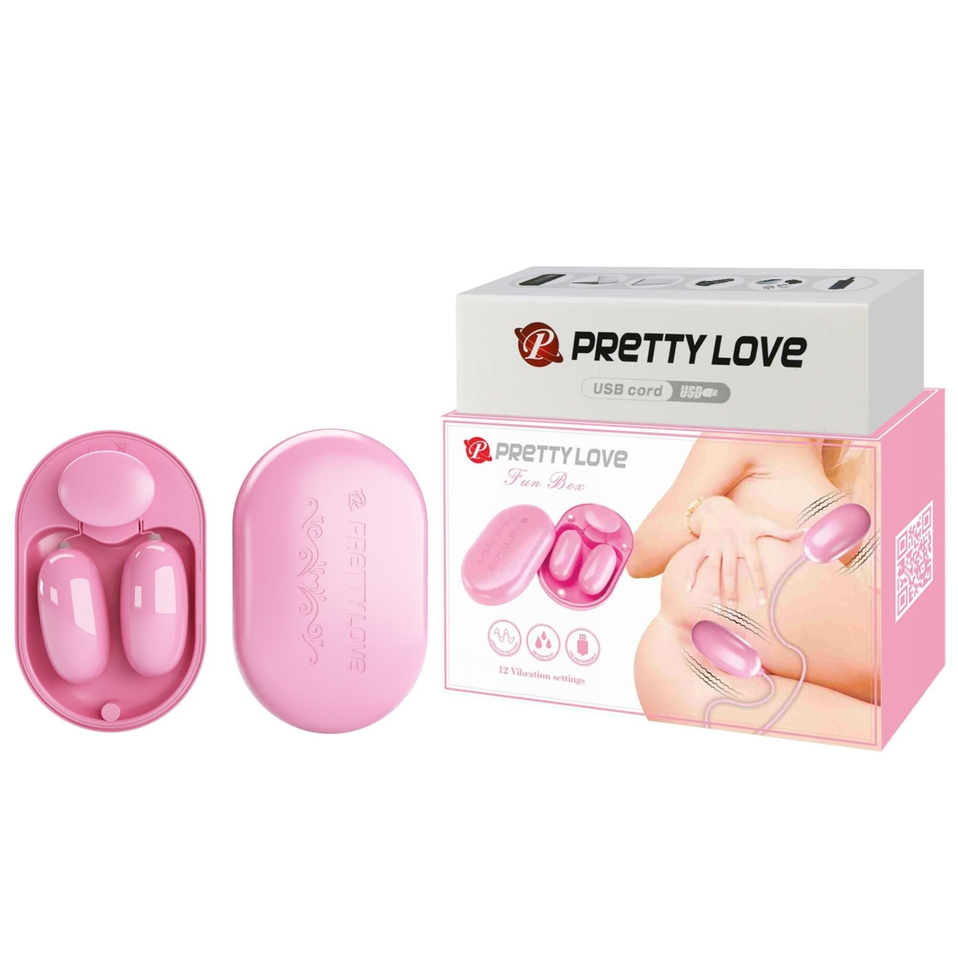 Wibrator Fun Box Pink Pretty Love Różowy | 100% ORYGINAŁ