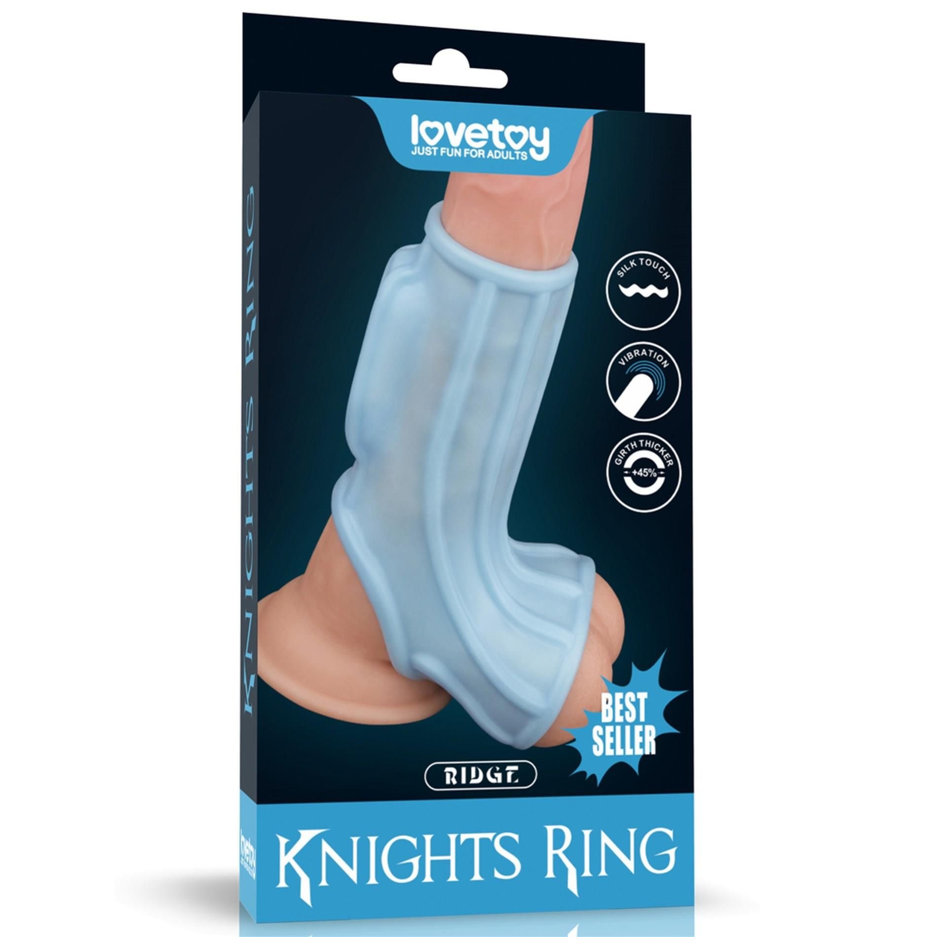 Pierścień Erekcyjny Ridge Knights With Scrotum Lovetoy Wibrujący | 100% ORYGINAŁ| DYSKRETNA PRZESYŁKA