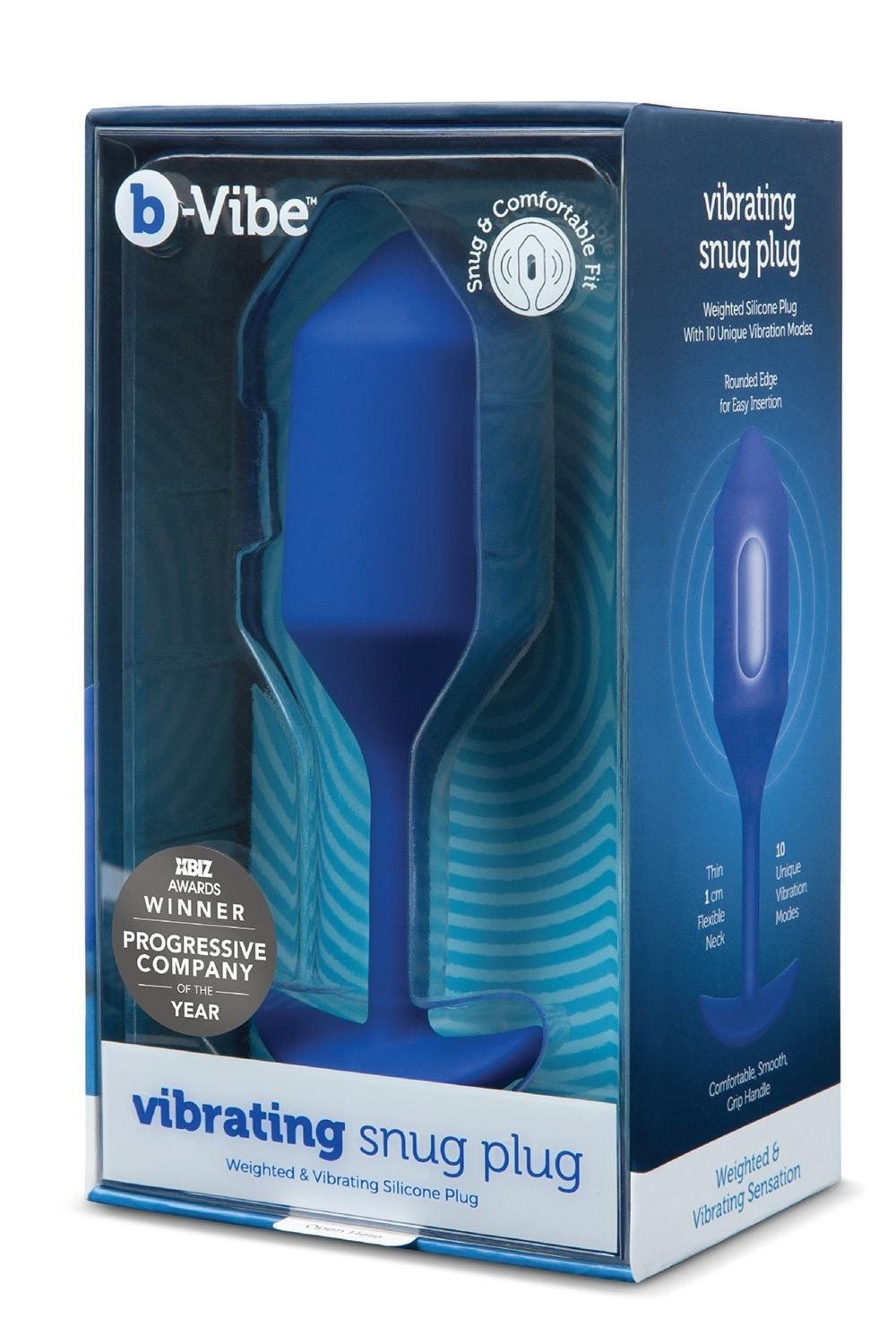 Korek analny Vibrating Snug Plug 4 Navy b-Vibe