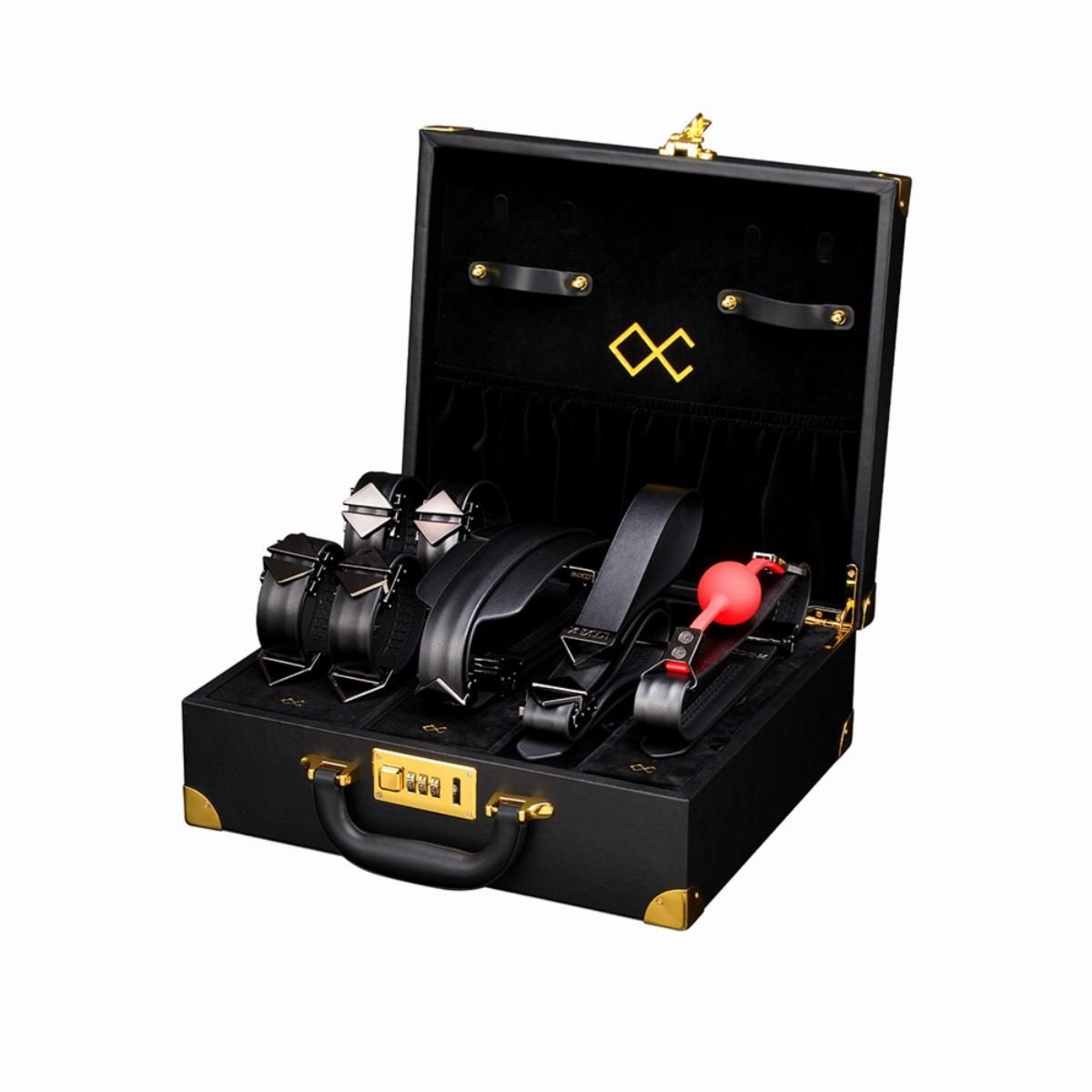 Zestaw Bondage Moonlight Treasure Chest Set Black LOCKINK