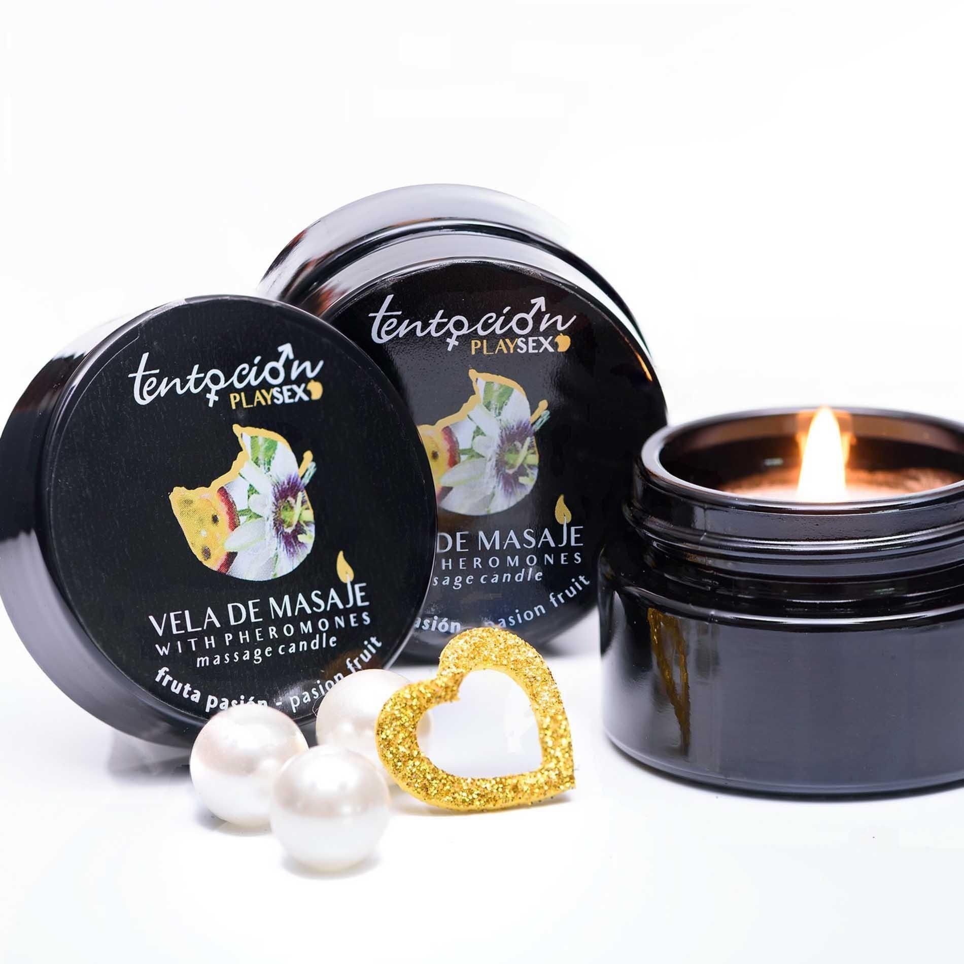 Świeca Z Feromonami Marakuja Tentación Play Sex 20 ml