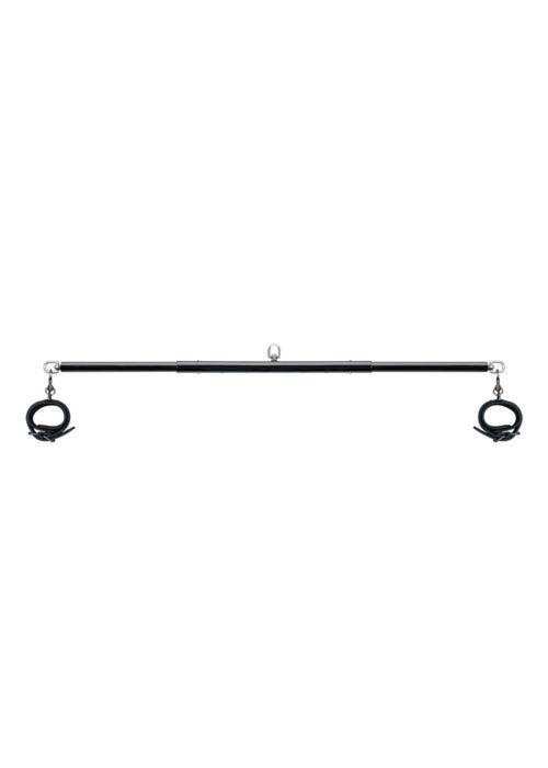 Regulowana Rozpórka na Nogi z Kajdankami Czarny