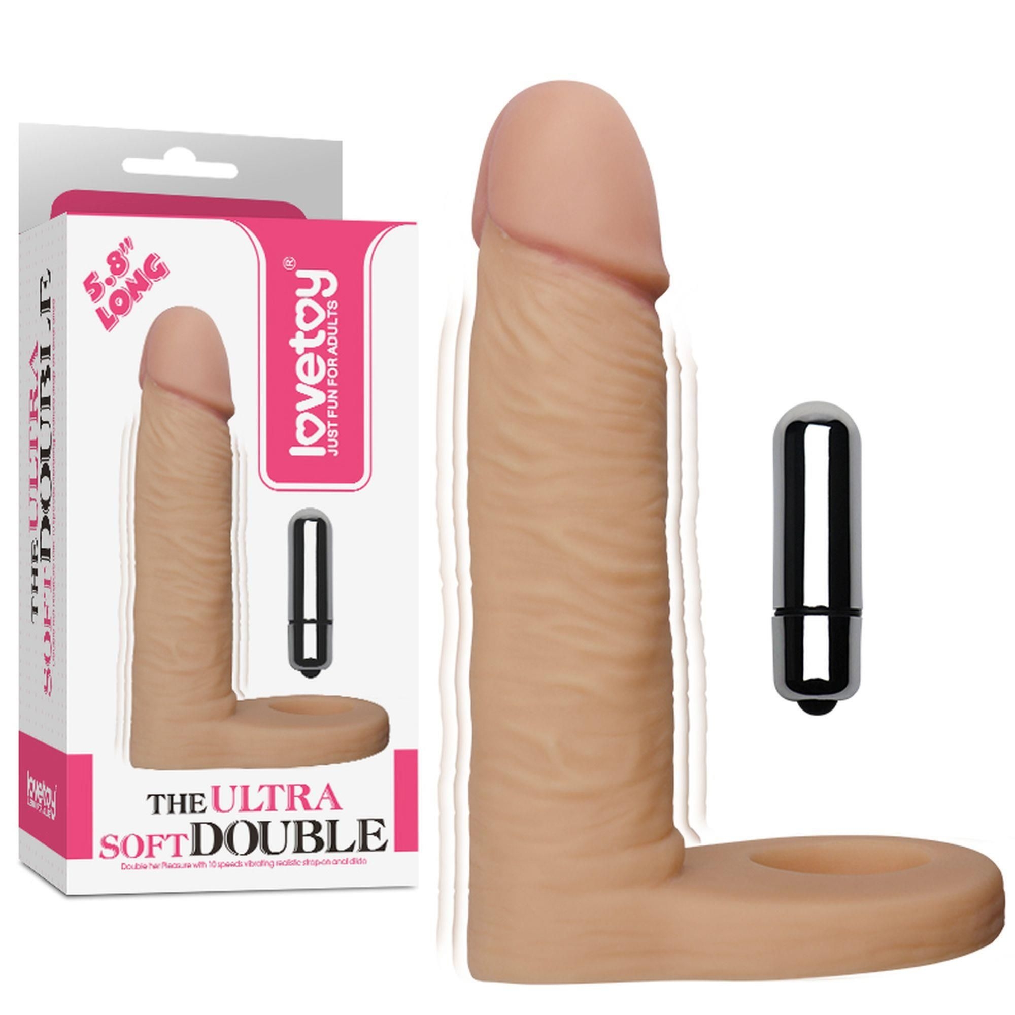 Korek Analny The Ultra Soft Double Lovetoy Wibrujący 14,7 Cm | 100% ORYGINAŁ