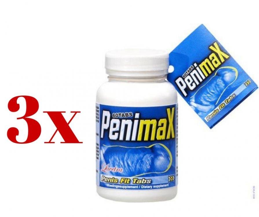 MEGA ZESTAW 2+1 PeniMax Powiększenie Penisa Rewelacyjne Tabletki 180 tab.