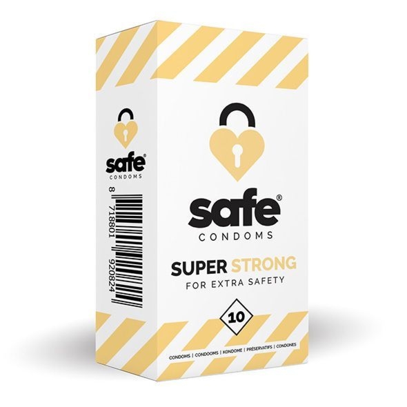 Prezerwatywy SAFE - Condoms Pogrubiane Bezpieczniejsze (1 op./ 10szt.)