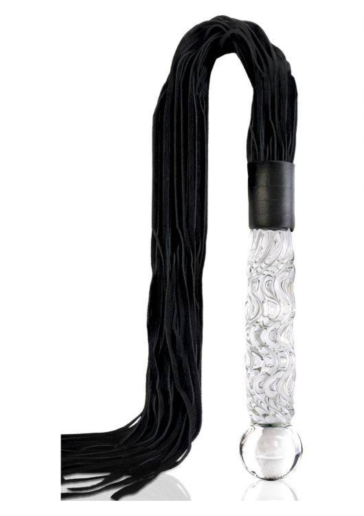 Dildo Szklane z Pejczem Icicles No.38 Przeźroczysty