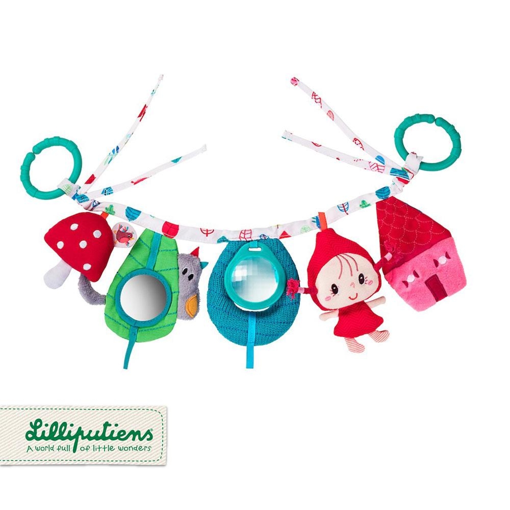 Lilliputiens - Czerwony Kapturek - Wielofunkcyjny łańcuch do wózka