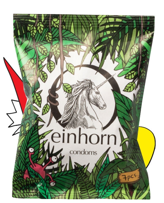 Wegańskie Prezerwatywy Einhorn Dżungla