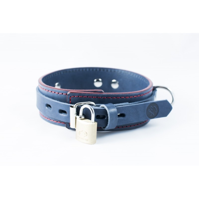 Wąska Skórzana Obroża Bdsm